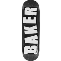 Baker Brand Logo Veneers B2 Shape Black 8.25 Skateboard Deck
