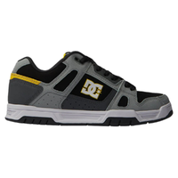 DC Stag Grey Yellow Mens Skate Shoes