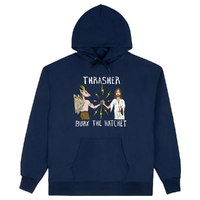 Thrasher X Toy Machine Bury The Hatchet Navy Hoodie