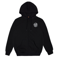 Santa Cruz MFG Dot Full Zip Black Hoodie