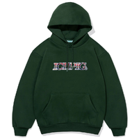 Ichpig Check Pullcord Dark Forest Hoodie