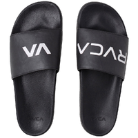 RVCA Sport Black White Mens Slides