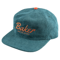 Baker Dolphin Green Cord Snapback Hat