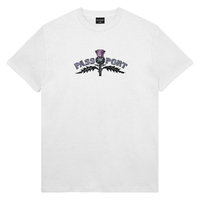Passport Thistle Embroidery White T-shirt