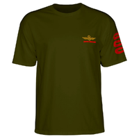 Powell Peralta Bones Brigade Bomber Military T-Shirt