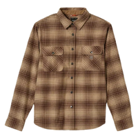 Brixton Builders Bowery Flannel Pine Needle Sunbaked Button Up Shirt