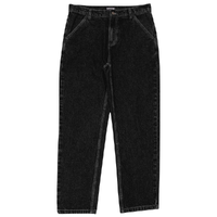 Passport Workers Club Straight Leg Washed Black Jeans