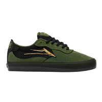 Lakai Essex Black Gator Gold Mens Skate Shoes