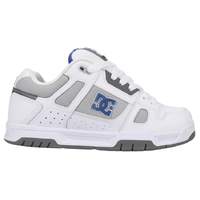 DC Stag White Blue Grey Mens Skate Shoes