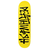 Deathwish OG Deathspray Black Yellow 8.0 Skateboard Deck