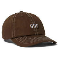 HUF Arch Logo 6 Panel Curved Visor Bison Hat
