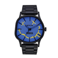 Nixon Nirvana Sentry Wobble Matte Super Black Blue Watch