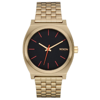 Nixon Time Teller Yellow Gold Black Red Watch