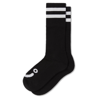Polar Skate Co Rib Happy Sad Black 43-46 Long Socks