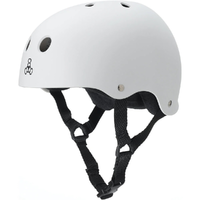 Triple 8 Brainsaver The Heed Matte White Skate Helmet