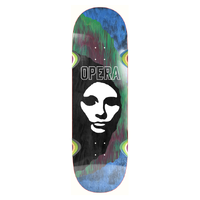 Opera Triple Torn Mask Black Green Blue 10.0 Skateboard Deck