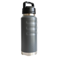 Fridgy 1080ml Grip Range Stormy Grey Stainless Steel Bottle