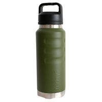 Fridgy 1080ml Grip Range Commando Green Stainless Steel Bottle