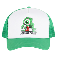 Santa Cruz Eyegore Strip Light Green Trucker Hat