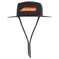 Santa Cruz Flame Strip Black Hat