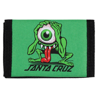 Santa Cruz Eyegore Strip Light Green Velcro Wallet