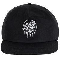 Santa Cruz Drip Dot Black Snapback Hat