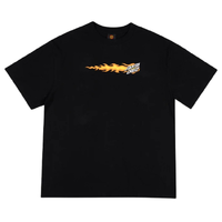 Santa Cruz Flaming Dice Dot Flash Black T-Shirt