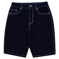 Santa Cruz Global Flame Strip Black Baggy Youth Shorts