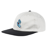 Santa Cruz Screaming Hand Concrete 6 Panel Snapback Hat