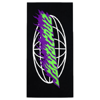 Santa Cruz Global Flame Strip Black Towel