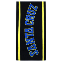 Santa Cruz Collegiate Strip Navy Towel