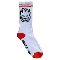Spitfire Bighead White Red Black 1 Pair Mens Socks