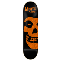 Zero Misfits Fiend Skull Orange 8.5 Skateboard Deck