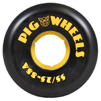 Pig RT'S Black 88A 55mm Skateboard Wheels