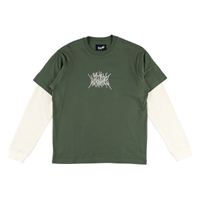 Welcome Skateboards Chasm Layered Knit Ivy Long Sleeve Shirt