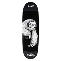 Welcome Sloth On Boline 2.0 Black White 9.5 Skateboard Deck