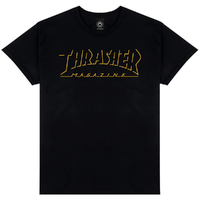 Thrasher Shadow Mag Logo Black T-Shirt