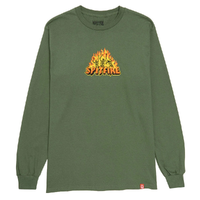 Spitfire Hellfire Military Green Long Sleeve Shirt