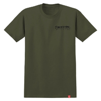 Spitfire Batwing Classic Military Green Black T-Shirt