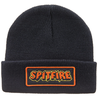 Spitfire Hellfire Script Patch Black Beanie