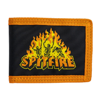 Spitfire Hellfire Black Orange Bifold Wallet