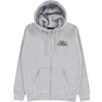 Anti Hero Anti-Hiero Grey Heather Black Yellow Zip Hoodie