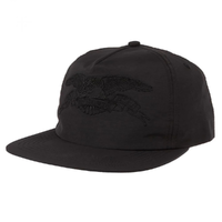 Anti Hero Basic Eagle Black Black Snapback Hat