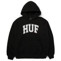 HUF Cracked Arch Reverse Black Hoodie