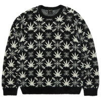 HUF Arctic Plantlife Black Crew Jumper
