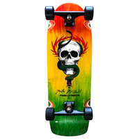 Kick Push Powell Peralta McGill OG Skull Rasta Fade 10.0 Custom Complete Skateboard