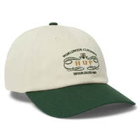 HUF Worldwide Clothiers 6 Panel Curved Visor Forest Green Hat