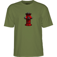 Powell Peralta Anderson Hydrant Military Green Youth T-Shirt