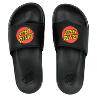 Santa Cruz Classic Dot Black Youth Slides