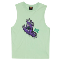 Santa Cruz Melting Hand Front Sage Youth Muscle Shirt